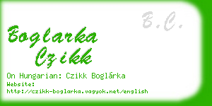 boglarka czikk business card